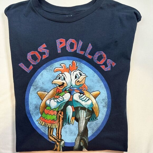 NWOT Unisex Breaking Bad Los Pollos Hermanos Black Short Sleeve Graphic Tee - M - Picture 2 of 4